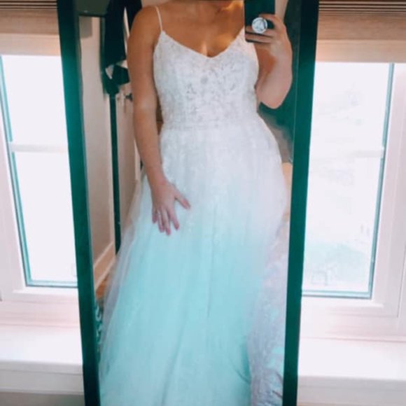 Clarisse Size 10 Brand New Ivory Wedding Dress - Picture 4 of 8